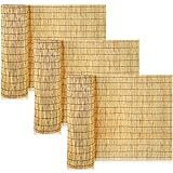 Maitys 3 Pack 3.3 x 16.4 ft Natural Reed Fence Rolle Reed Fencing Privacy Screen Panels Bamboo Curtain Patio Screen Decorative Fences for Garden Backyard Balconies