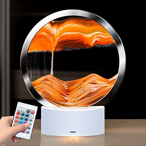 MRWiZMS Sandbilder Zum Drehen LED, Sandbild, 360°drehbar 3D Sandbilder,...