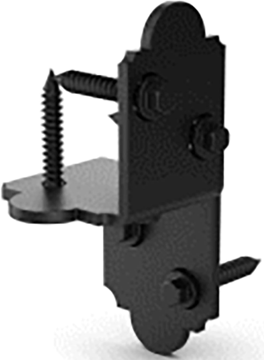 Ozco Ironwood 6x6 Post Base Kit, Includes 1 Post Base Plate, 4 Decorative Plates, 8 Hex Cap Nuts, OWT Timber Screws, Galvanized Steel for Pergolas | 56638