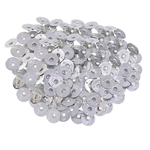 500 piezas mechas para velas con base metálica plateada