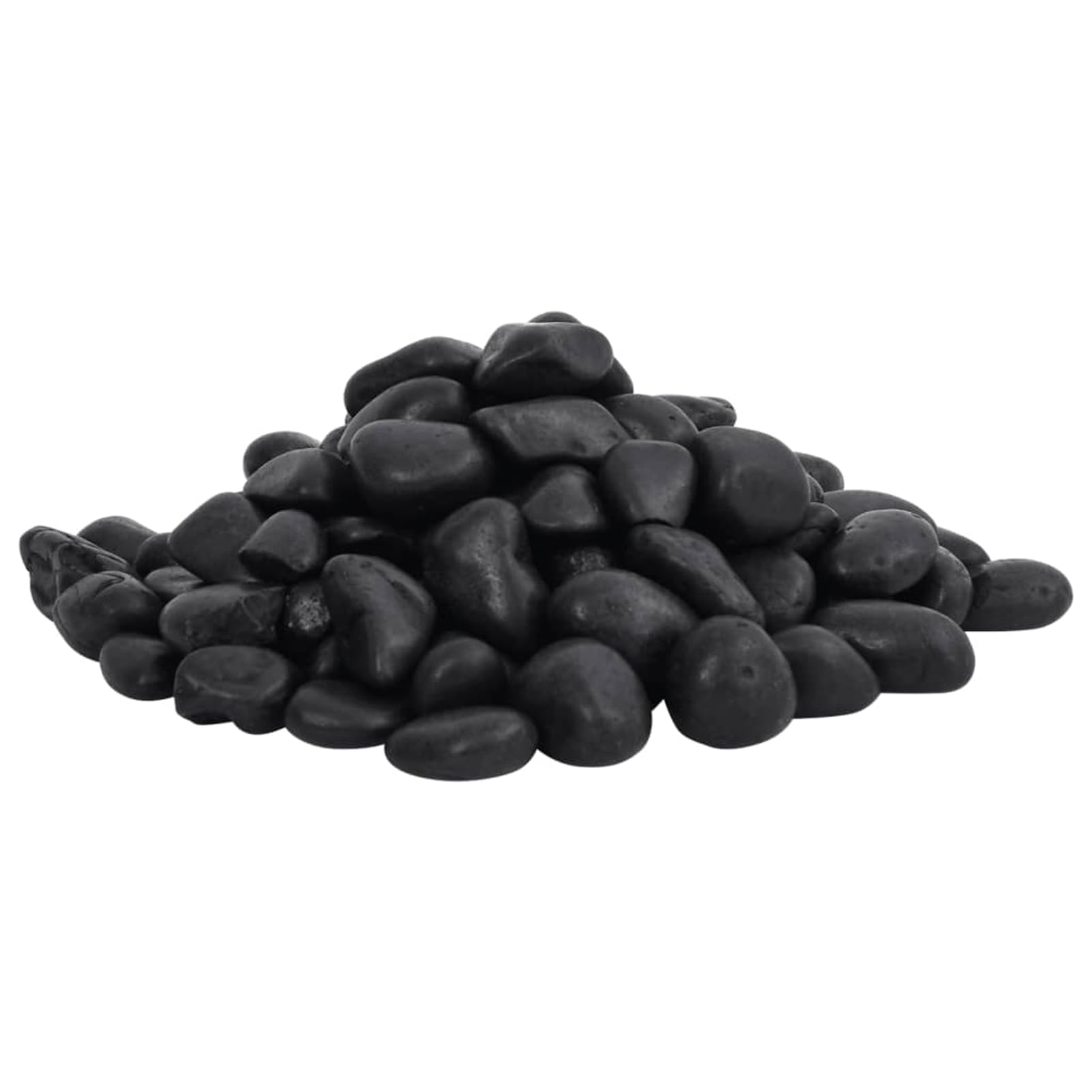 Fasba Guijarros Pulidos Decorativos para Acuarios y Jardines - 25 kg, Negro, 2-5 cm Modelo FCQY-3217191ES