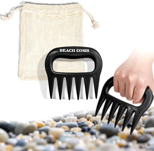 Sand Scoop with Shovel Sand Flea Rake with Beach Mesh Bag Plastic...
