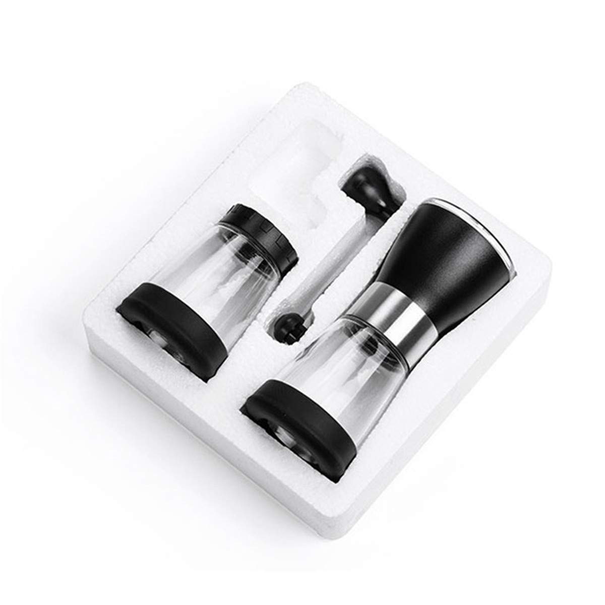 Molinillo De Café De Cerámica Manual Molinillo De Café Ajustable De Vidrio De Acero Inoxidable Con Tanque De Almacenamiento Herramientas De Cocina Fáciles De Limpiar 16.6x7.8x7cm