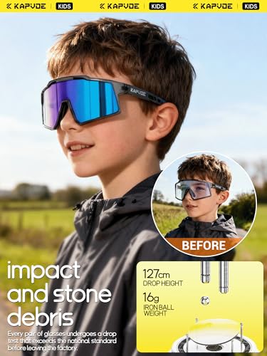 Lunettes de cyclisme pour enfants légères TR90 polarisées KAPVOE K9031 - 6