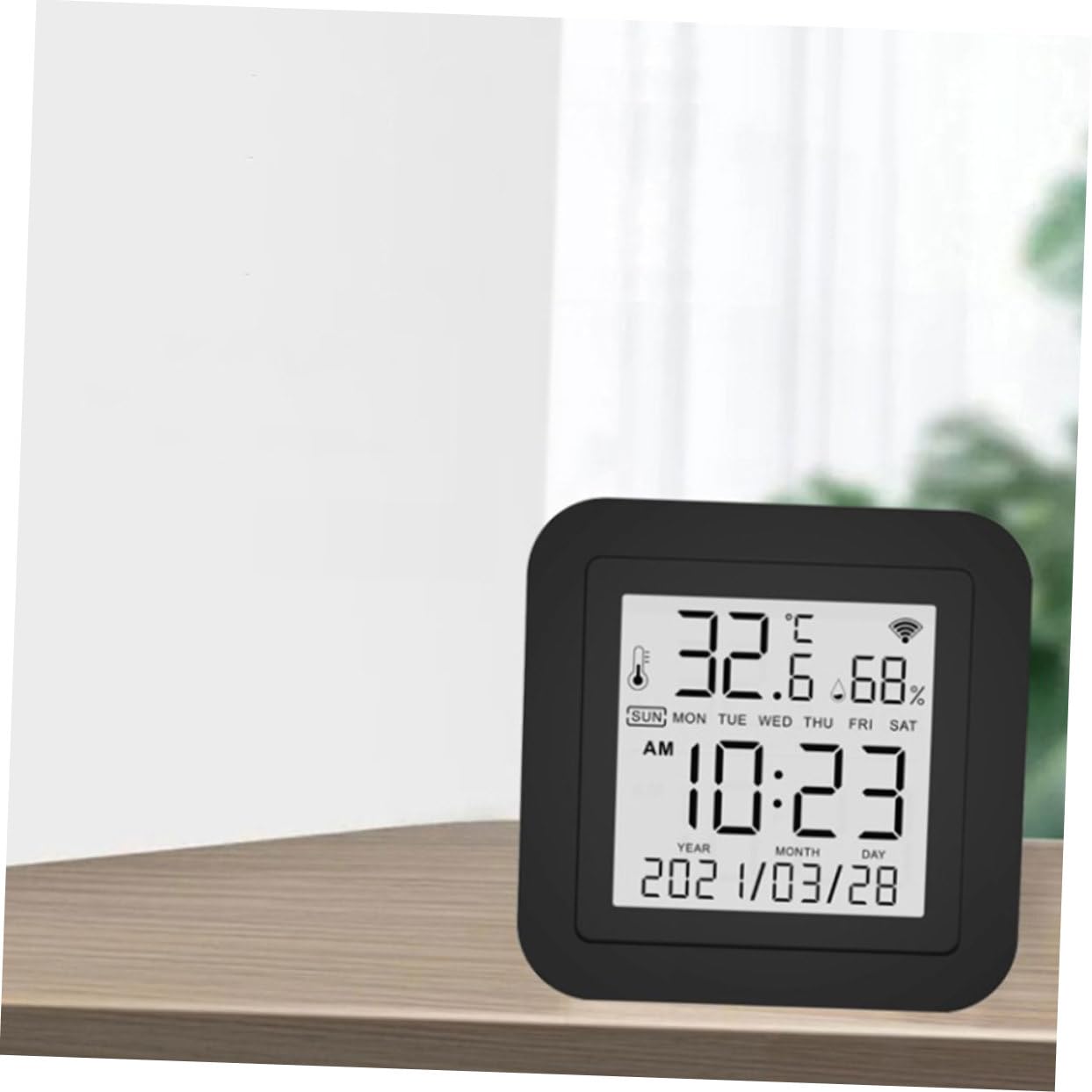 Homoyoyo Indicatore di Temperatura e Umidità Monitor Digitale per Interni Misuratore Termometro Igrometro Display Lcd Strumento Portatile per Uso Domestico