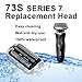 73S Series 7 Electric Shaver Replacement Head Compatible with Braun Series 7 Foil Shaver Replacement Heads 7020s,7025s,7027cs,7071cc, 7075cc and 7085cc 2PCS