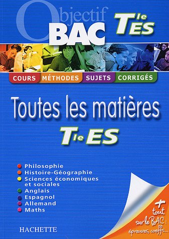 Toutes les matières Tle ES