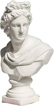 Amazon.co.jp: xiaoyuzhou 石膏像 胸像 人物像 置物 デビッド像 石膏像