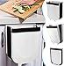 MAGIC SELECT 2 Cubo De Basura Plegable Colgante para Cocina, Baño, Dormitorio, Salón, Coche (9 litros) Colores Blanco