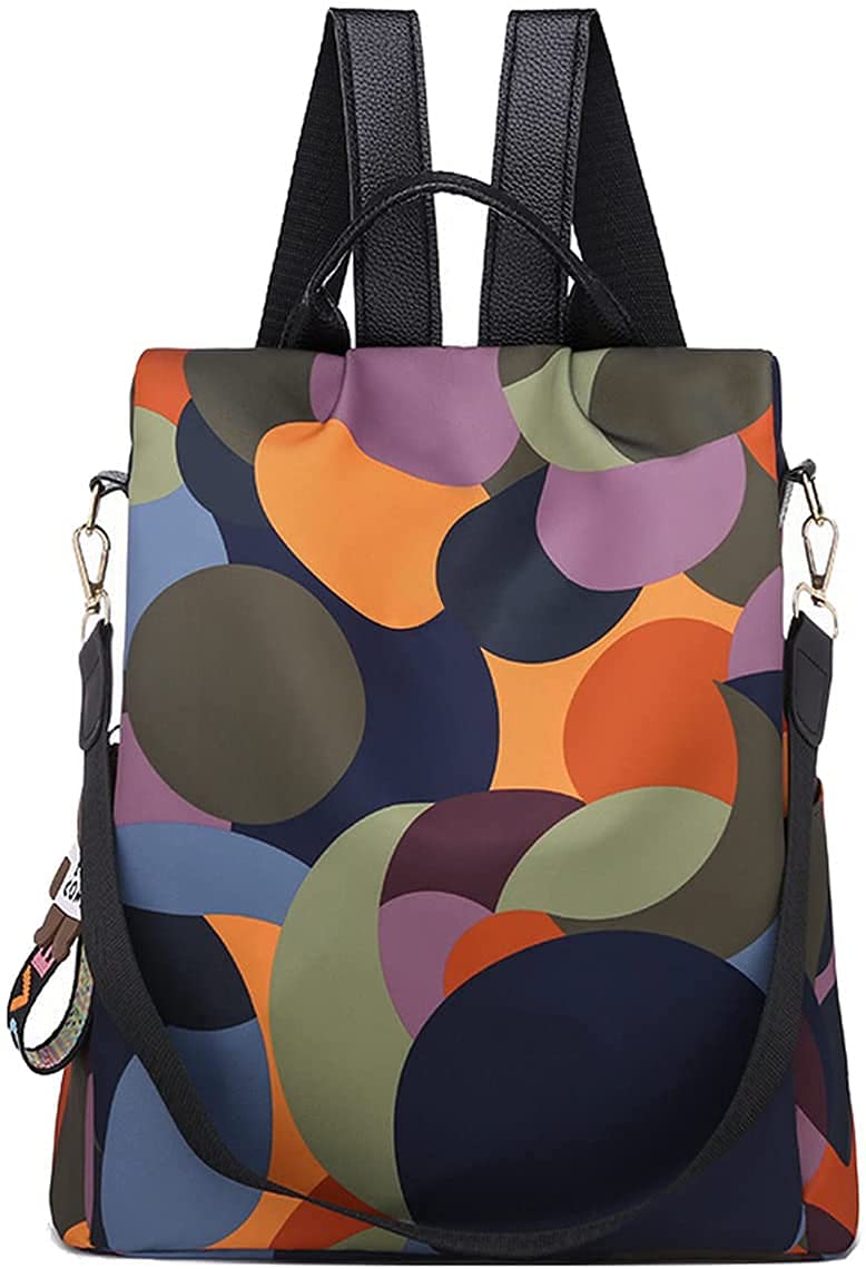 INOVERA (LABEL) 32L Nylon Girls Travel Water-Resistant Anti Theft Backpack With Shoulder Strap (Multi New) (Medium Size), Multicolor (B0C5RVB8DC) Amazon Price History, Amazon Price Tracker