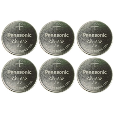 Panasonic[ Pack of 6 ] Battery CR1632 3V 3 Volt Lithium Coin Size Battery