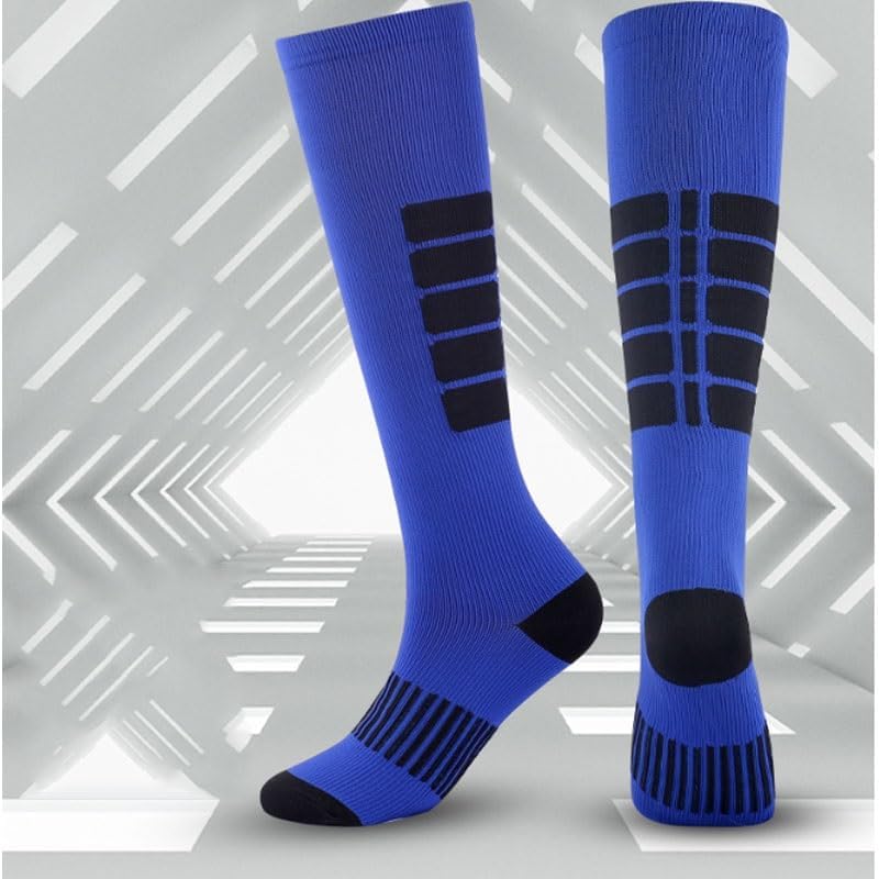 Striped Long Tube Pressure Socks For Sports Running Cycling