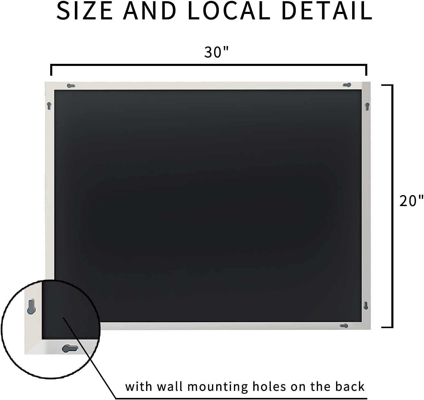 KOONMI Bathroom Mirror 30"x20" Wall Mirror Rectangular Wall-Mounted Mirror for Bathroom with Aluminum Alloy Frame Hangs Horizontal or Vertical Ideal for Bedroom Living Room, Sliver : Home & Kitchen