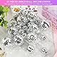 Disco Spiegel Ball, 25 Stück Silber Spiegelkugel zum Aufhängen, Mini Discokugel Deko Kleine Discokugeln mit Seil für Home Party Hochzeit Weihnachtsbaum Geburtstagsfeier Dekoration(4 Größe)