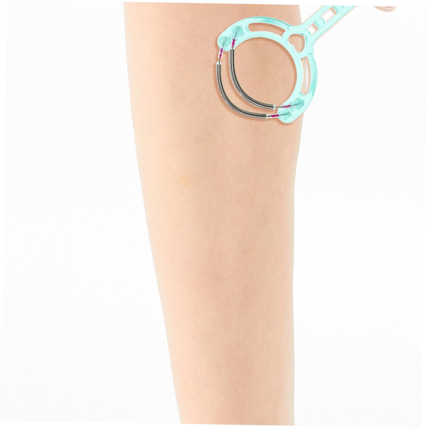 Outanaya Facial Hair Removal Shaver Manual Spring Epilator Portable Hair Removal Tool for Chin Cheeks Neck Forehead Upper Lip Random