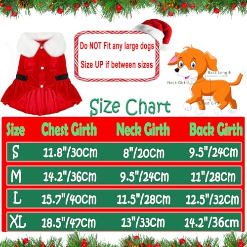 Disfraz Santa Claus para perros talla M rojo miniatura 4