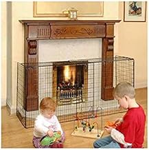 Fireside Extending Nursery Child Safety Fireguard - Black