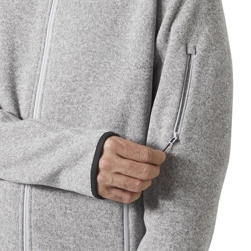 Helly-Hansen Men's Varde Fleece Jacket 2.0, 853 Grey Fog, Large by Helly Hansen - Image 2