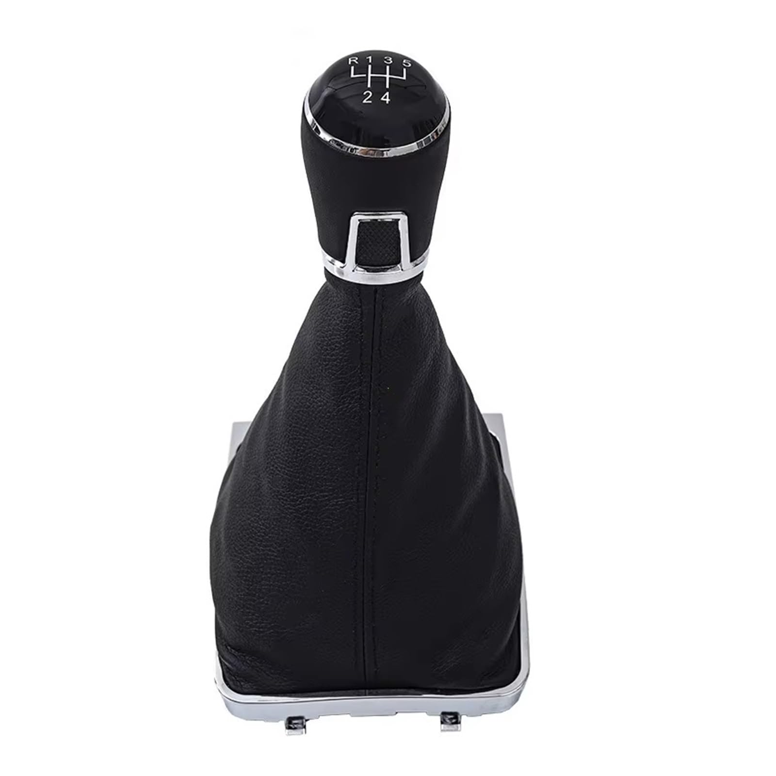 CQRBNE Car Gear Lever Knob 3AA711113A for VW for Passat B7 2011 2012 2013 2014 2015 5 6speed Car Gear Shift Knob with Black Leather Boot Gear Shift Knob Handle(5 Speed)