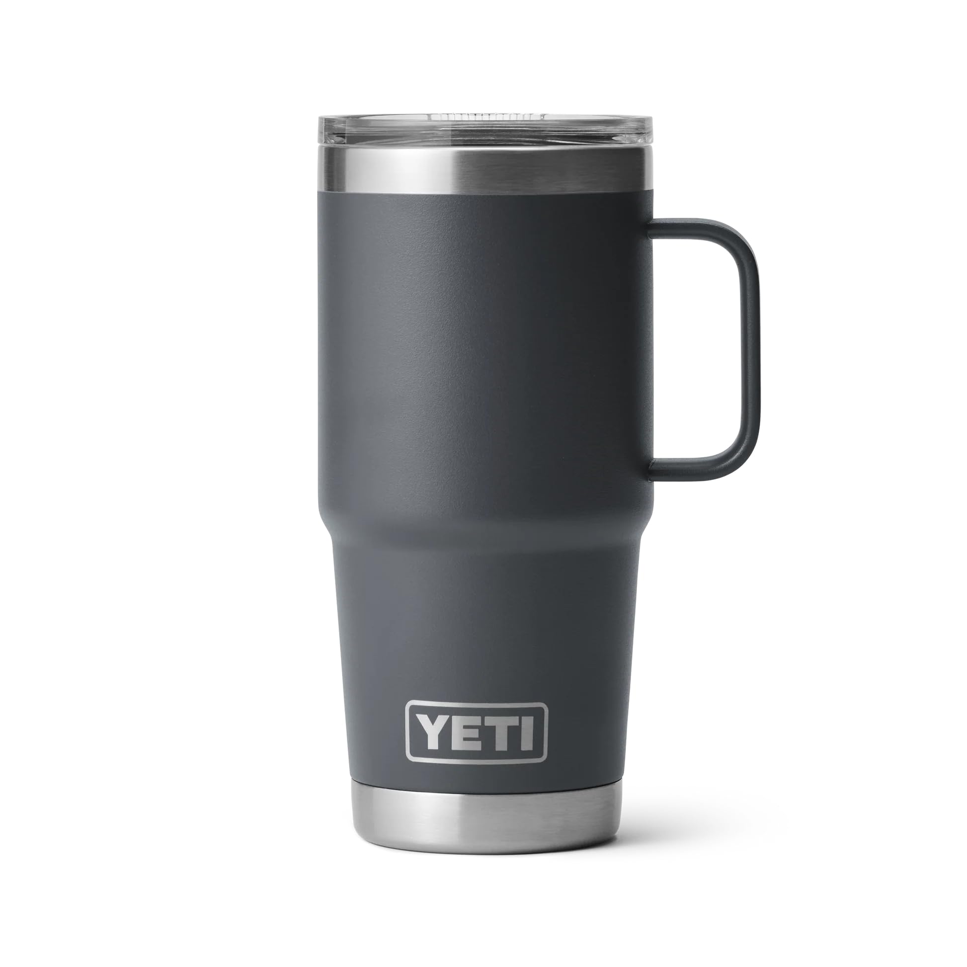 YETI Rambler Travel Mug, Stainless Steel Vacuum Insulated with Stronghold Lid, Charcoal, 20 oz (591 ml) - Image 3