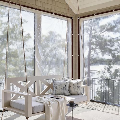 Lona impermeable transparente exterior resistente al polvo con cuerda 3x4m 7