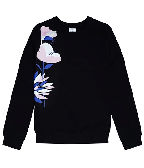 Cloth Theory Girls Regular Fit Crew-Neck Sweatshirt