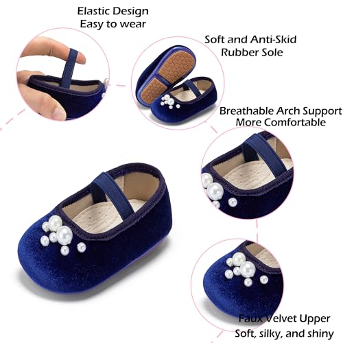 Image of PHIRAMIN Toddler Girl Mary Jane Dress Shoes-Little Girl School Uniform Shoes for Wedding Party
