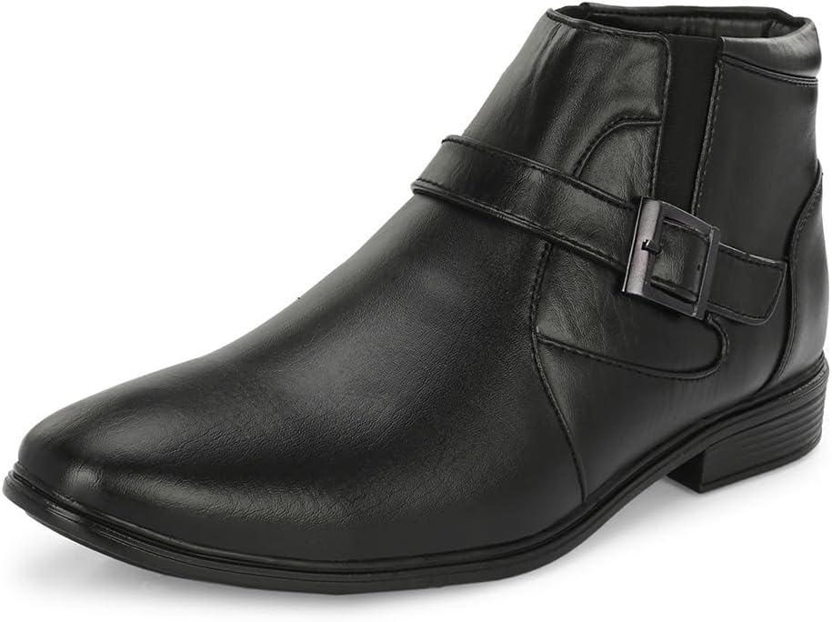 MACTREE PU Leather Men's Formal Ankle Boots