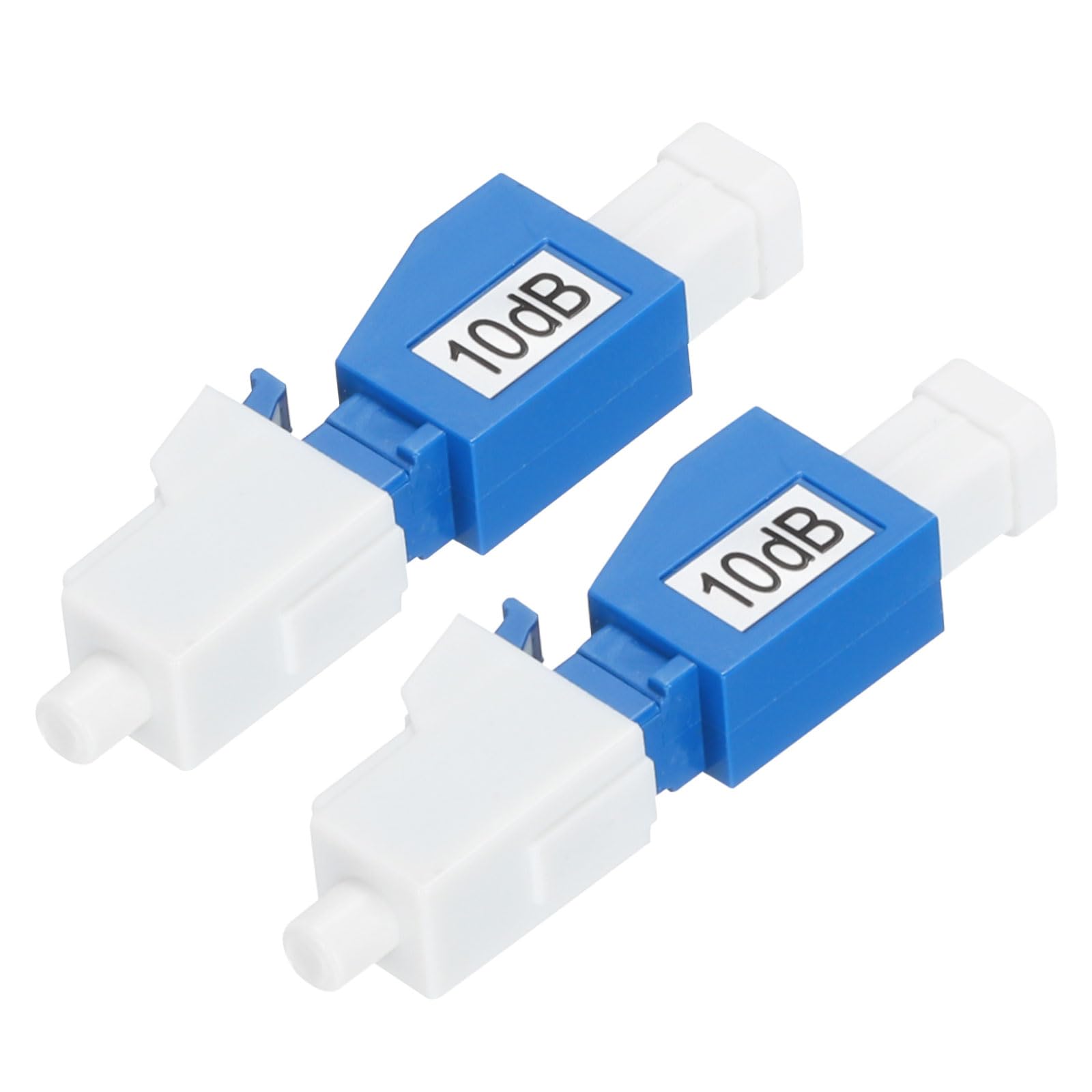 Atenuador de Fibra Óptica LC 10db LC/UPC Monomodo Fijo Macho a Hembra Paquete de 2