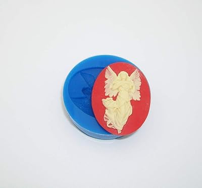 Findings Stop Brand Silicon Mold Fairy with Wreath Flexible for Crafts, Jewelry, Resin, Scrapbooking, Polymer Clay