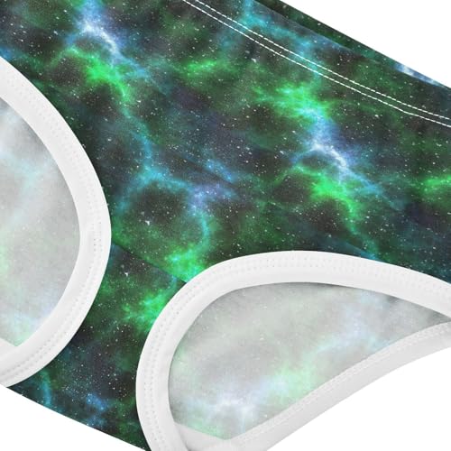 Joisal Girls Underwear Toddlers 2t Cotton Panties Little Girl Aesthetic Undies Kids Briefs Cool Cosmic Nebula Green4