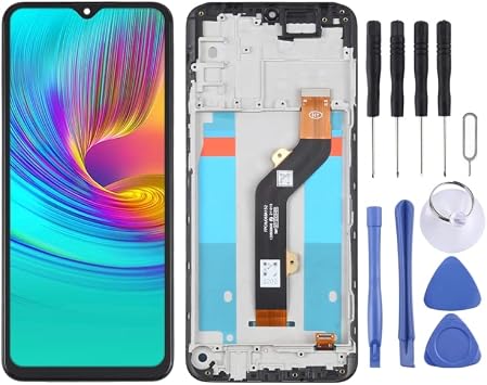 Daguys OEM LCD Screen for infinix Hot 9 Play X680 Digitizer Full Assembly with Frame