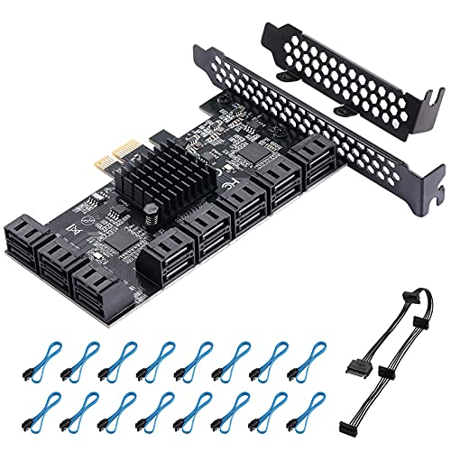 YBBOTT 16-Port PCIe Sata 3.0 Expansion Card, Boot as System