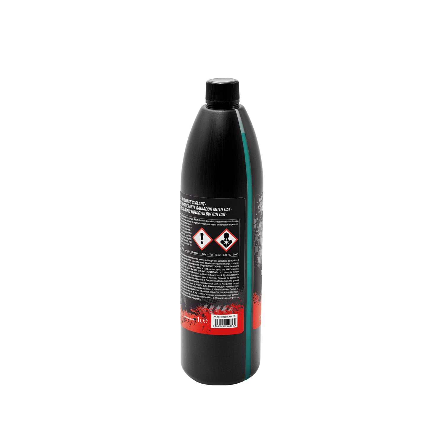 ERRECOM 1000 Miglia BKR 9202 Liquido Radiatore Moto HOAT -38°C/+125°C, Antigelo Pronto all’Uso Hybrid Oat, 1 litro - Blu