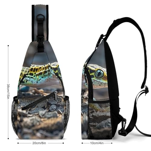 Morrales tipo Sling para hombre y mujer, tamaño grande 15x8x4 pulg miniatura 2