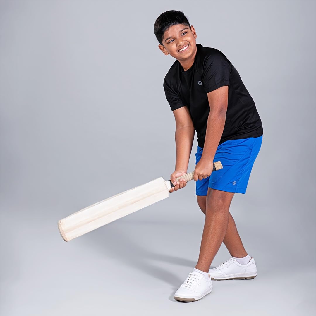 Dripmov Premium Boy's T-Shirt |Regular Fit | Solid Plain t Shirt | Activewear Jersey for Kids | Quick Dry | Flexible for Sports & Casual Wear- Black (10-12 Years) 3