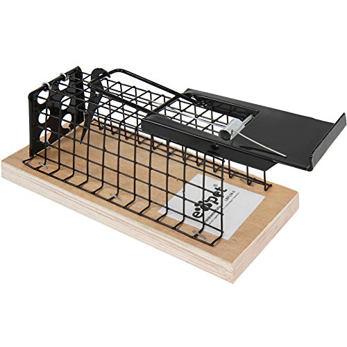 Leopet Lebendfalle Marderfalle Tierfalle mit Eisengitter für Kleintiere und Nager aus Holz und Eisen mit Größenwahl