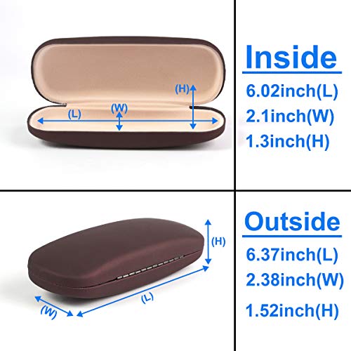 Image of RayLove Unisex Hard Shell Eyeglasses Cases, Protective Case For Glasses