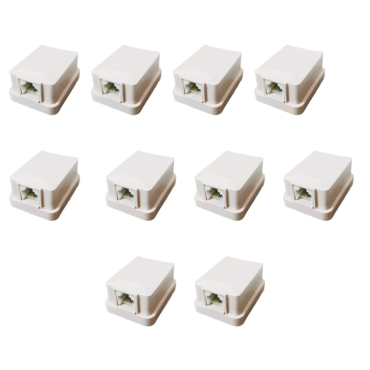 Navkar Systems ROS-11 Single Line Landline Telephone Rosette Box (Pack of 10)-image-13