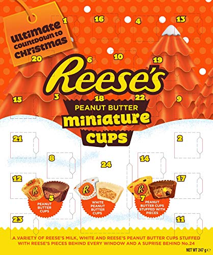 51DVK6IbMVL Reese’s Peanut Buttercup Miniatures Calendrier de l'Avent