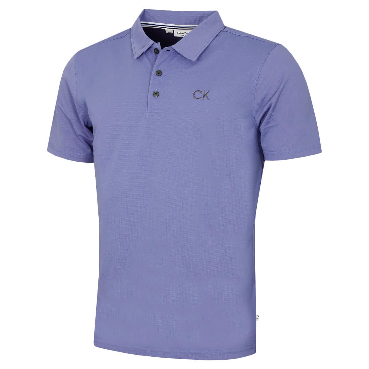 Calvin Klein Men's Lilac Central Eco Light Wicking Polo Shirt - Xxxxxl
