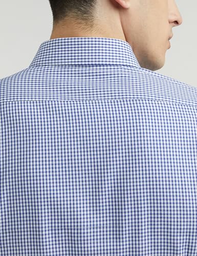 Image of Van Heusen Formal Checkered Shirt for Men| Premium Cotton| Full Sleeves| Slim Fit |Breathable Fabric