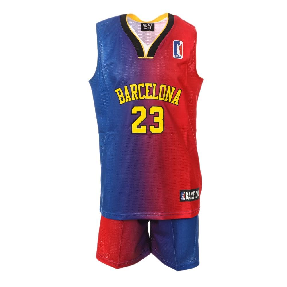 Sport Zone Barcelona Basketball Game - Blue/Red, red, 12 Years