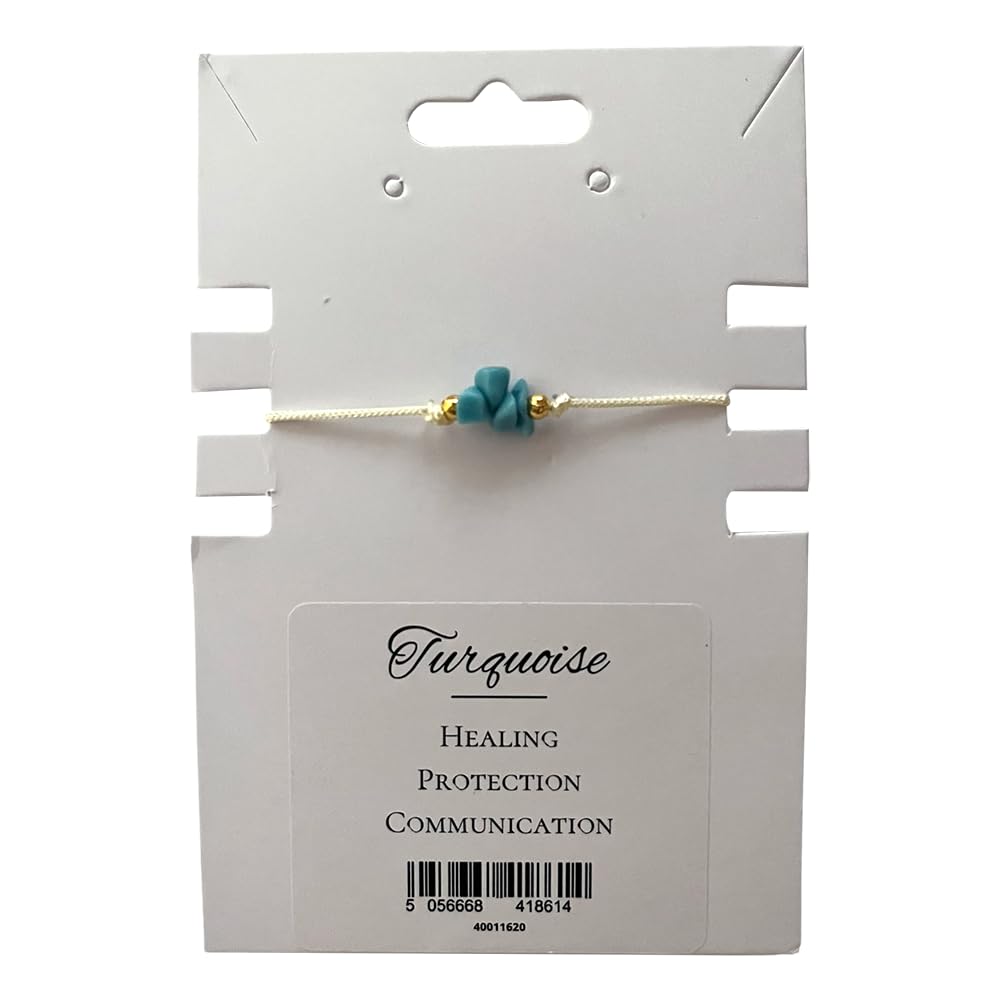 VIE Gemchips Wristlet, Turquoise (Dyed Howlite)