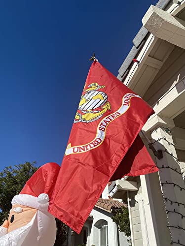 Us Marine Corps Usmc Flag 3X5 Outdoor Double Sided Heavy Duty Polyester Us Military Army Flags Long Lasting With 2 Brass Grommets #TOP1