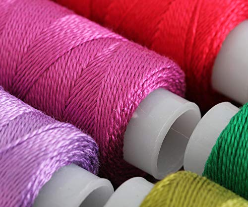 Set de hilo de algodón perlado ThreadArt tamaño 8, 5 colores miniatura 7