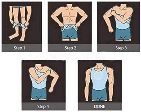 Miniatura 6 de FS Mens Tights Compression Body Shaper Sports Muscle Tank Top Abs Abdomen Slim