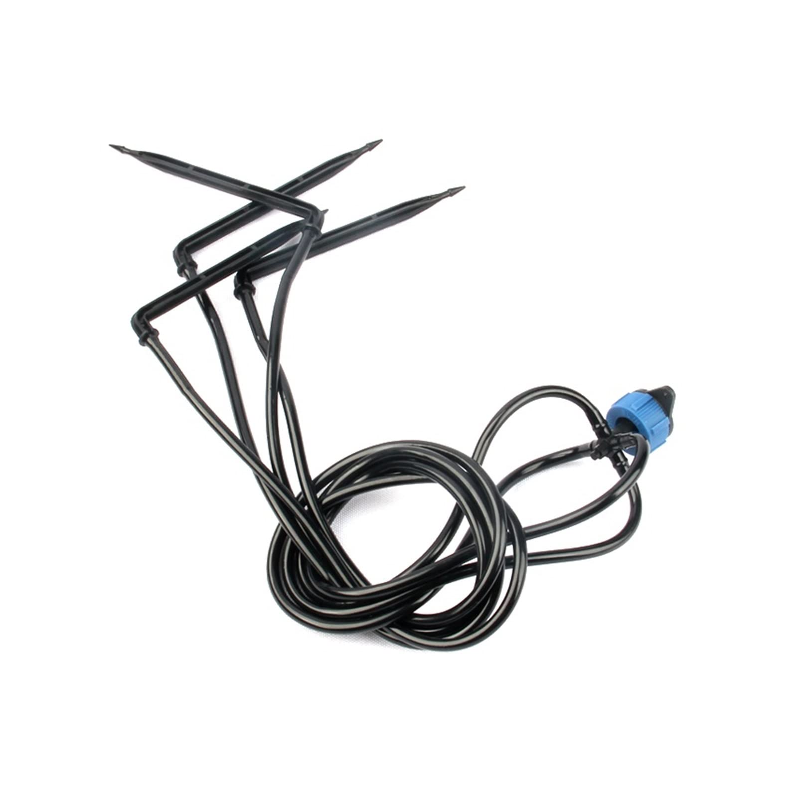 Ogrodowy adapter hydrauliczny 4 czarny zestaw strzałki ociekowej system nawadniania truskawkowego zestaw wyrzutni nawadniania kropelkowego nawadnianie roślin doniczkowych + 8 l/h PC skawek (kolor: 15 szt.)