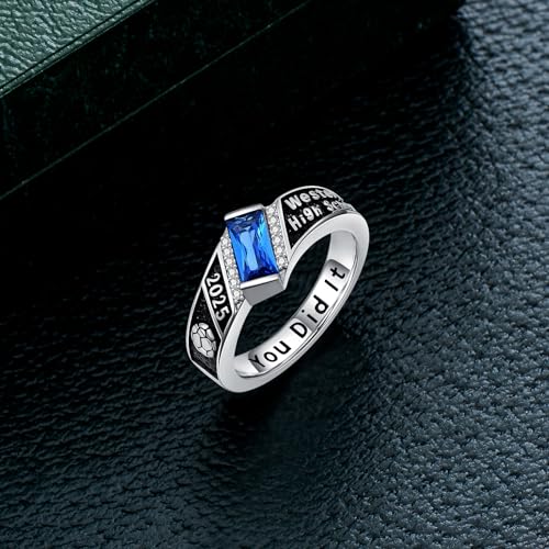 Mens Class Ring high school Ring band class ring for men college graduation gift sterling silver 10k 14k 18k gold Mens Class Ring Band class ring for men high school 20253