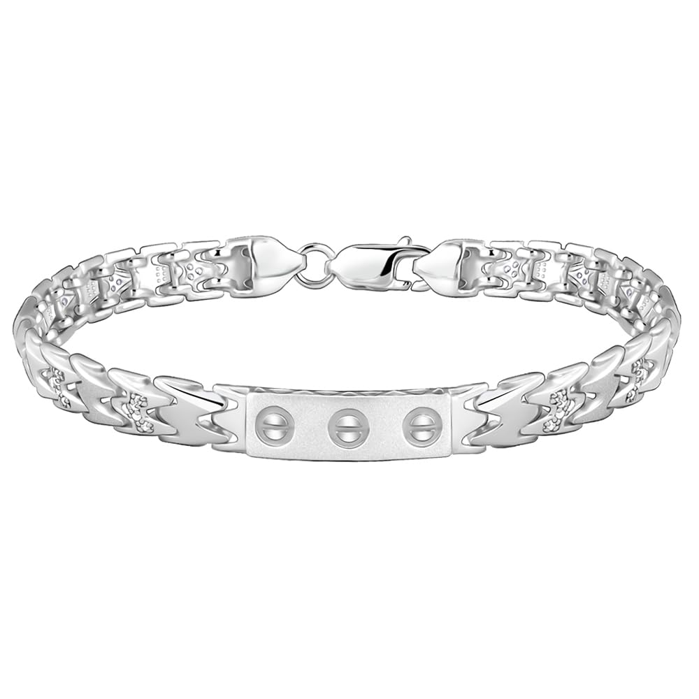 925 Silver Independent Thinker Bracelet For Him, Adjustable | Gifts for Men & Boys | With Certificate of Authenticity and 925 Stamp | 6 Months Warranty